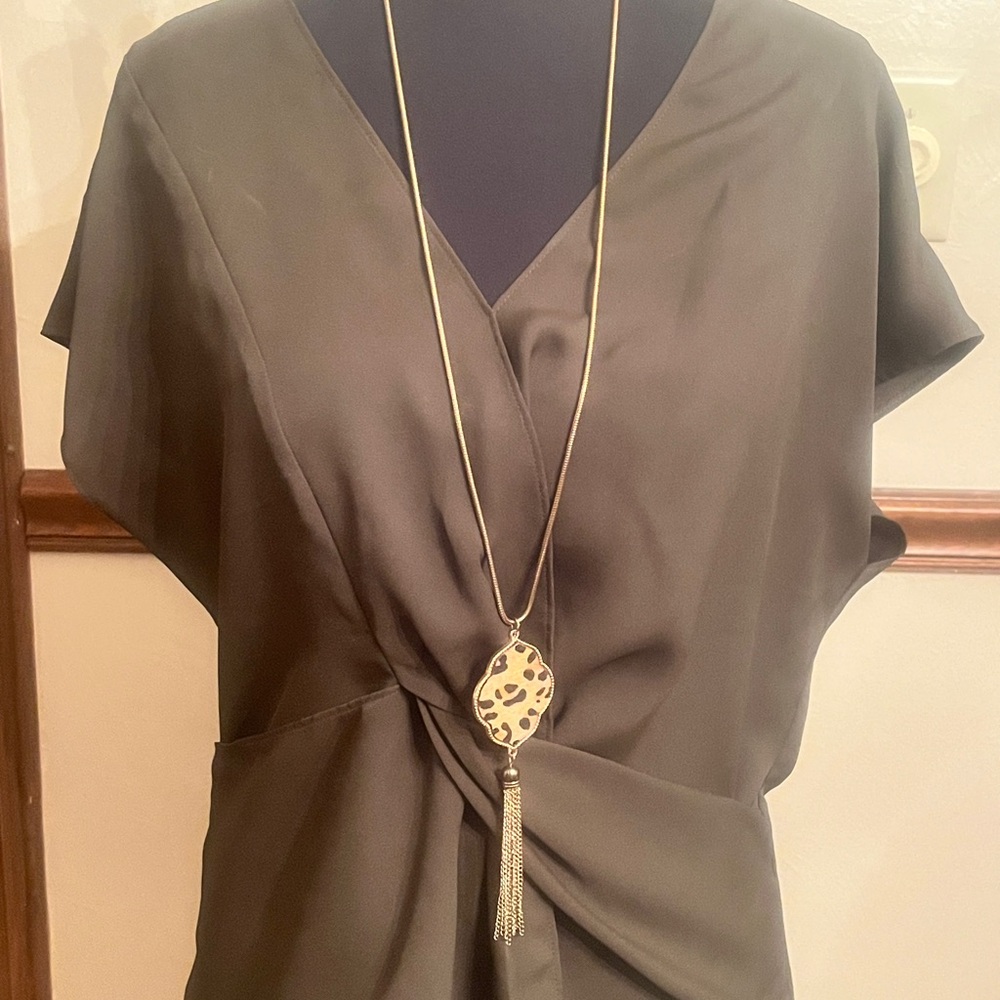 Express Olive Green Blouse